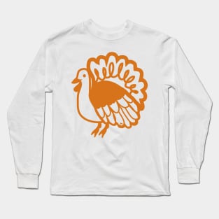 Simple Turkey Chevron Long Sleeve T-Shirt